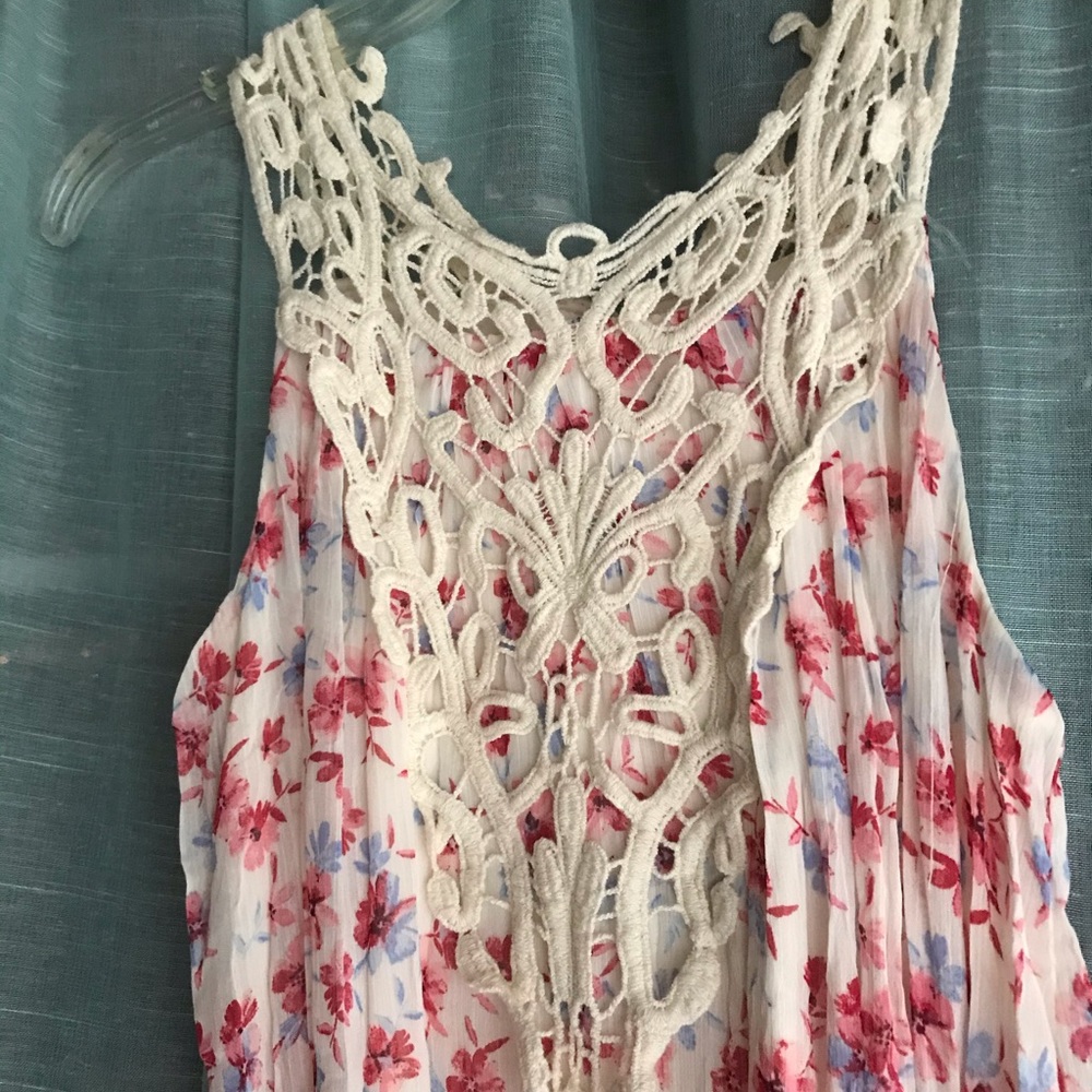 Girls long dress flora sz 10